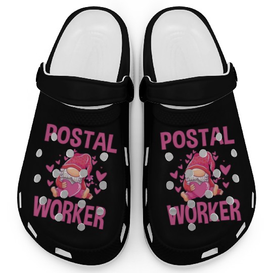 Cute Postal Worker Gnome Outfit Postman Clogs