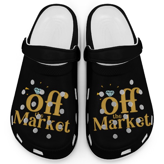 Off The Market Fiance Or Bride With Engagement Rin Clogs