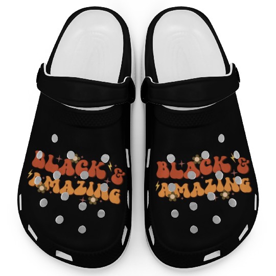 Black And Amazing, Independence Day Clogs