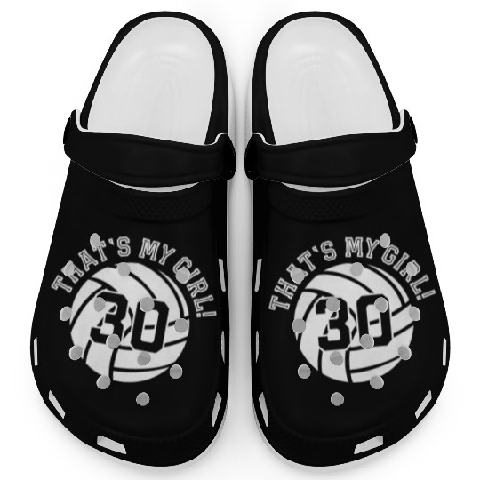 30 Volleyball Player That'S My Cheer Mom Dad Team Clogs