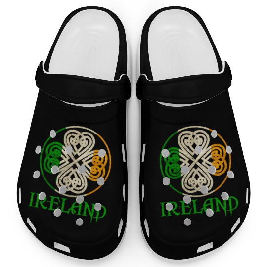 Celtic Knot Clover Ireland St Paddys Day Irish 202 Clogs