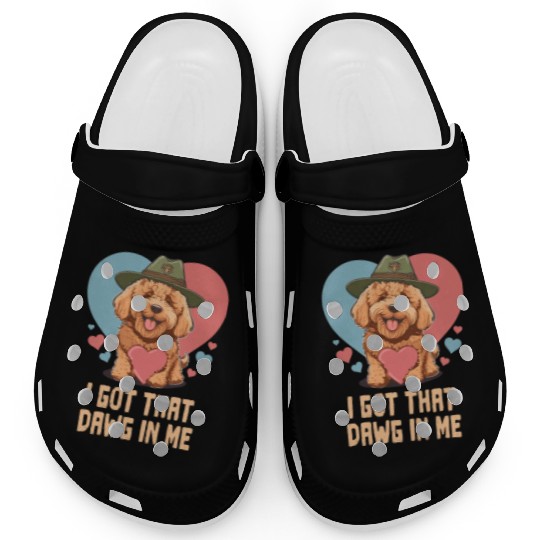 I Got Dawg In Me Goldendoodle Dad Doodle Mama Clogs