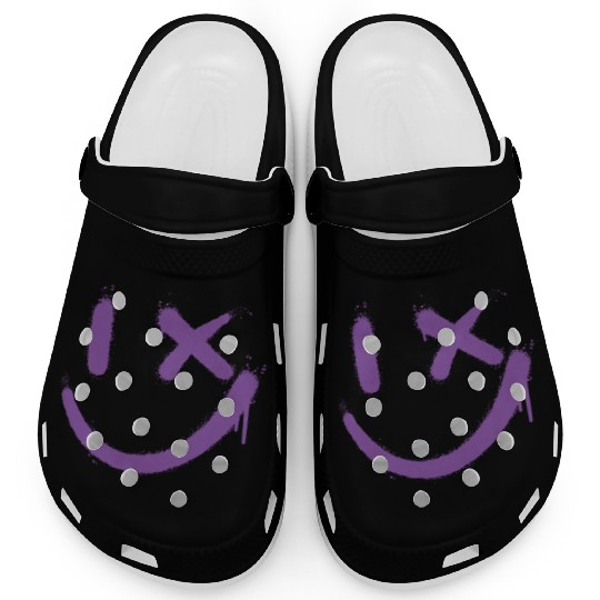 Smile Graffitti Smile Face Street Art Clogs