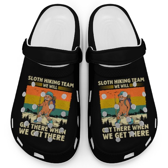 Sloth Hiking Team Wanderlust funny Mountaineer Clogs