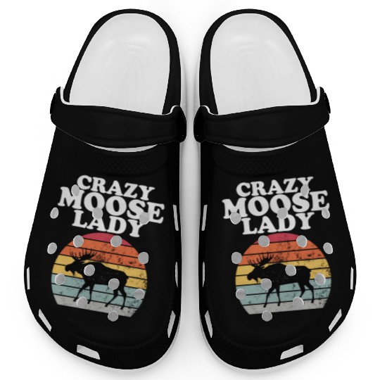Crazy Moose Lady Moose Clogs