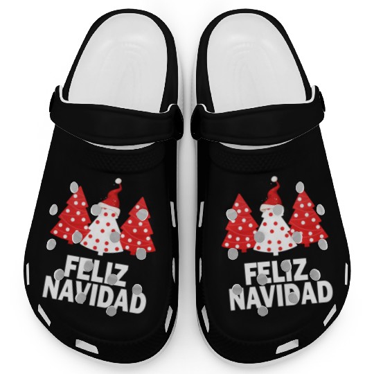 Merry Peruvian Tree Peru Flag Feliz Navidad Clogs