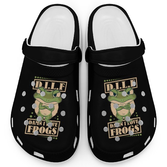 Damn I Love Frogs Clogs
