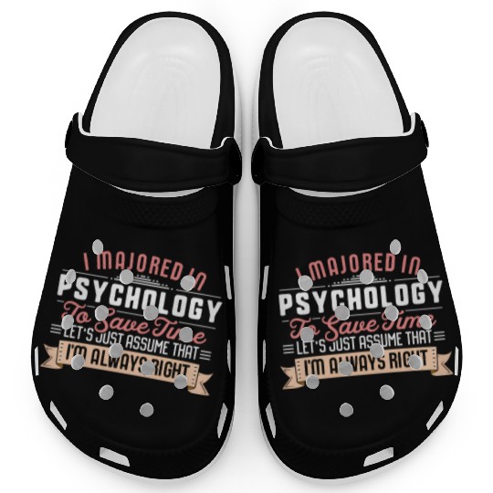 Psychology Major Studen Graduation College Clogs