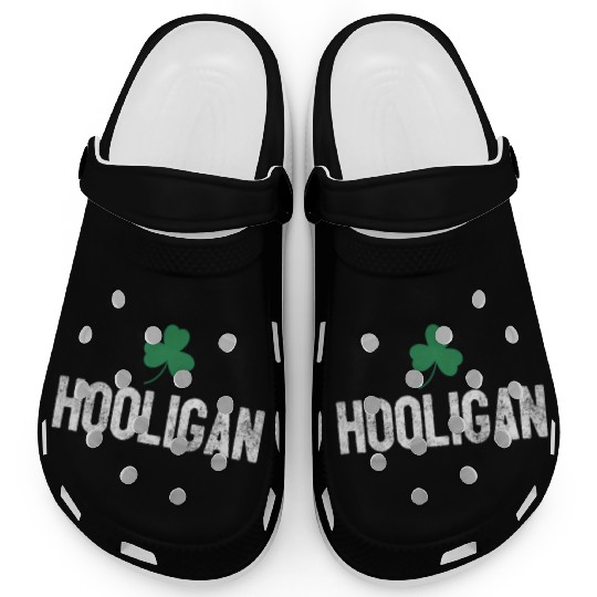 Hooligan Irish St Patrick'S Day Shamrock Clover Clogs