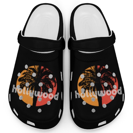 Hollywood California Artistic Vacation Souvenir Clogs