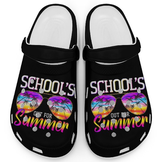 Last Day Of School Schools Out For Summer Teacher Clogs