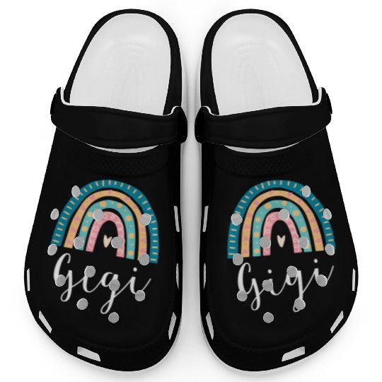 Gigi Rainbow For Grandma Family Clogs