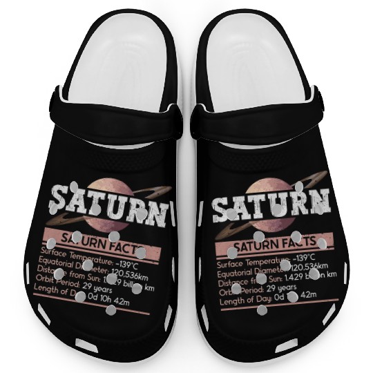Saturn Planet Facts Space Lover Solar System Clogs