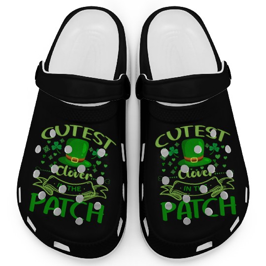 Cutest Clover In The Patch St PatricDay Clogs