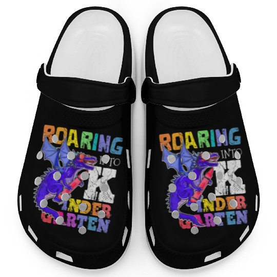 Roaring into Kindergarten Dragon Back to School Gi Clogs