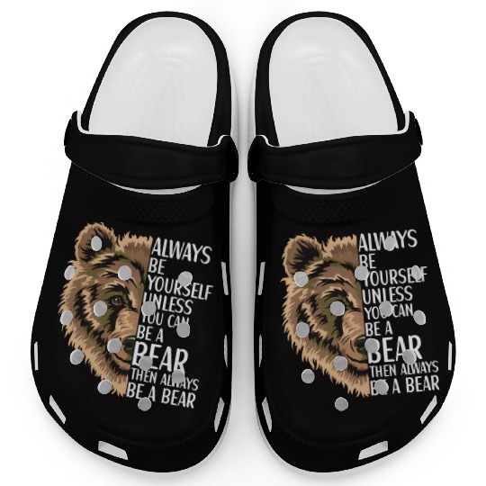 Bear Grizzly Wildlife Animal For Clogs