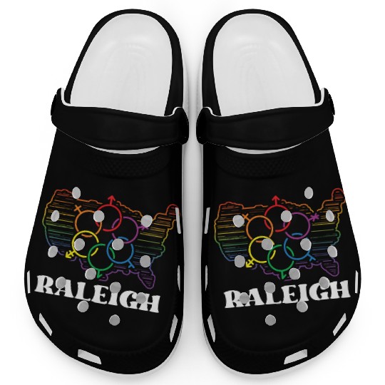 Raleigh Pride Month Pride Flag LGBT Community LGBT Clogs