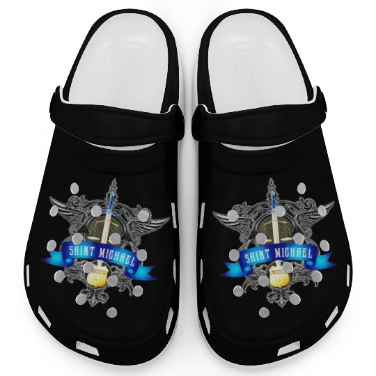 Saint Michael Patron Saint of Police Officers Clogs