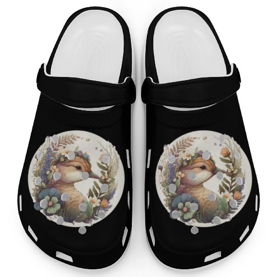 Cottagecore Cute Baby Duck Kawaii Duckling Anime Clogs