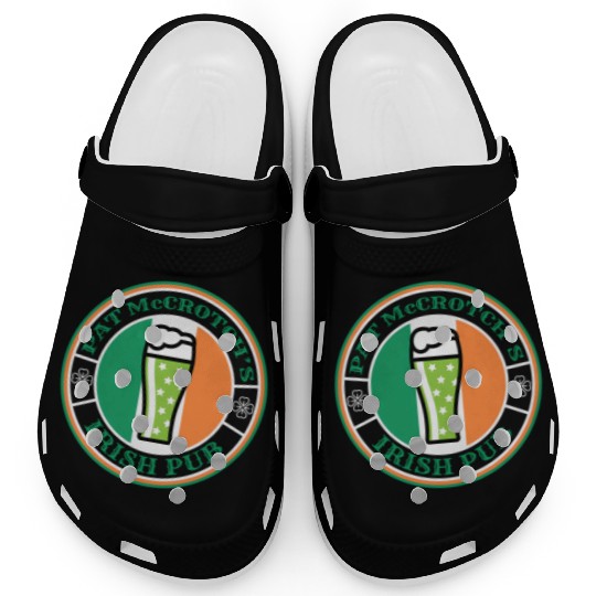 Pat Mccrotch'S Irish Pub Green Beer St Patric Day Clogs