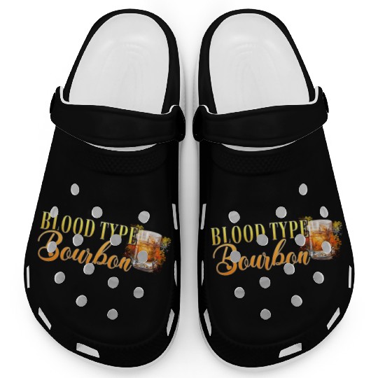 Blood Type Bourbon Cocktail Bartender Clogs