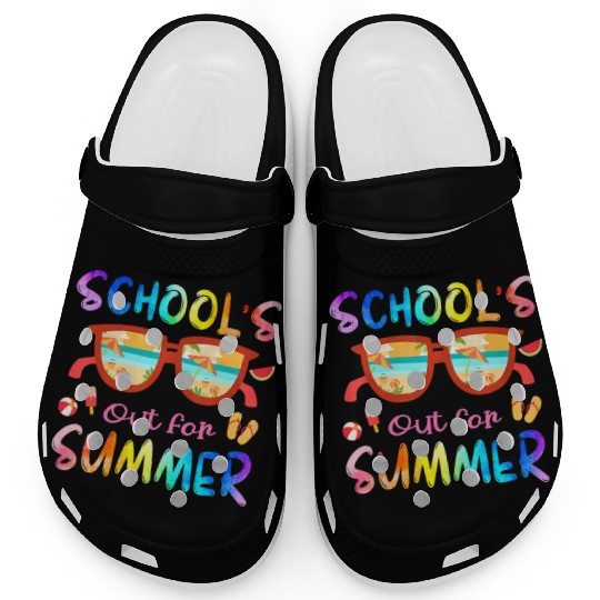 Schools Out For Summer Last Day Of School Teacher Clogs