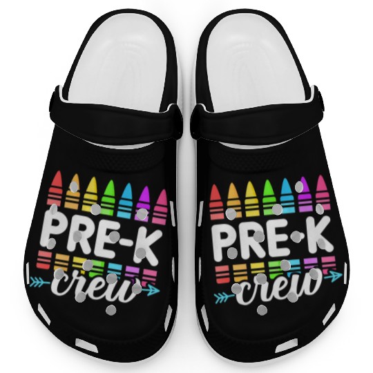 Pre-K Crew Teacher Team Squad Hello Back School Gr Clogs