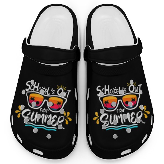 Schools Out For Summer Last Day Of School Teacher Clogs