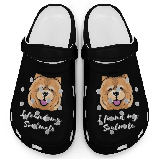 Chow Chow Dog Soulmate Puppy Dog Lover Clogs
