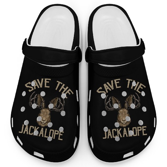 Save The Jackalope For Jackalope Fans Clogs