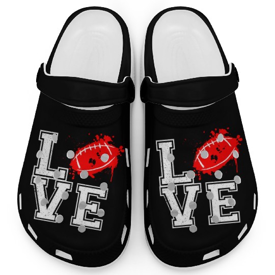 I Love Football Clogs