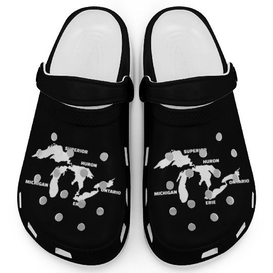 Great Lakes Map Clogs