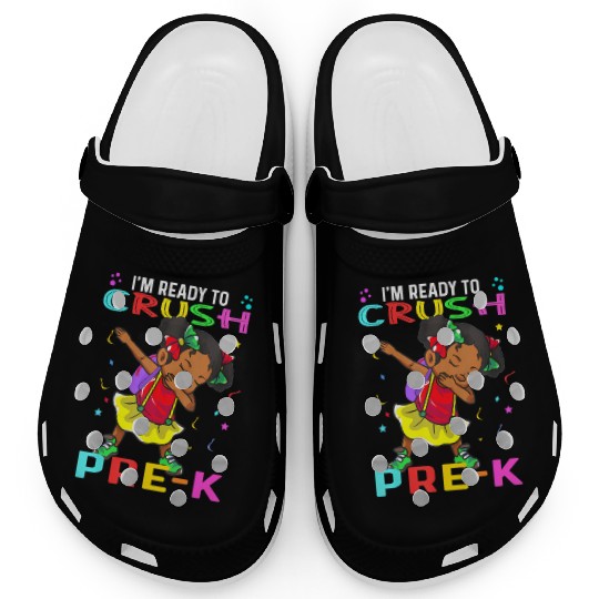 pre k hello pre-k first day back to school Melanin Clogs