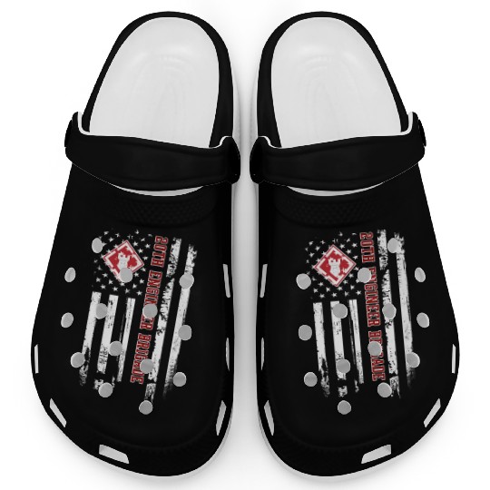 20Th Engineer Brigade Veteran Usa Flag Veterans Clogs