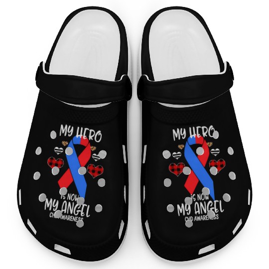 Chd Awareness Remembrance Hero Is Now My Angel Clogs