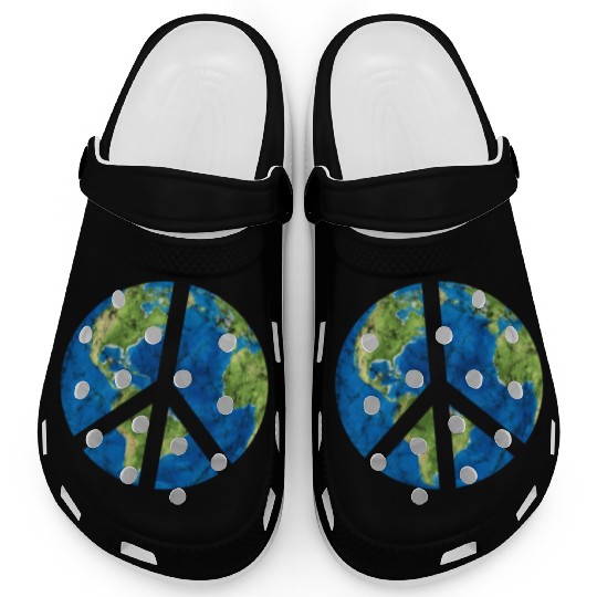 Peace On Earth World Peace Sign Clogs