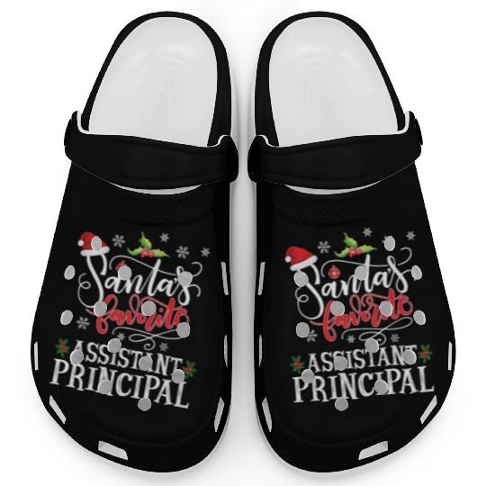 Santa'S Favorite Assistant Principal Party Clogs