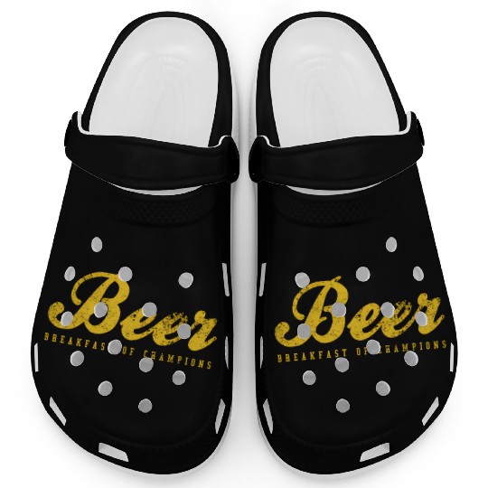 Beer Breakfast Of Champions Inred Clogs