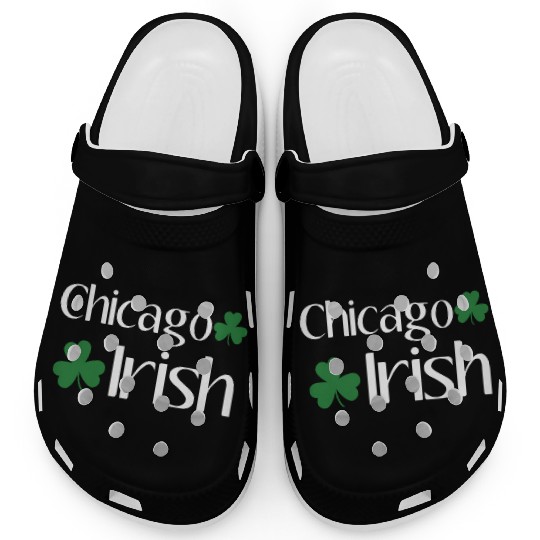 Chicago Irish St Patric Day Shamrock Chicago Clogs
