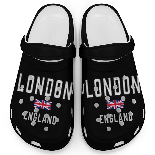 London England England Flag Clogs