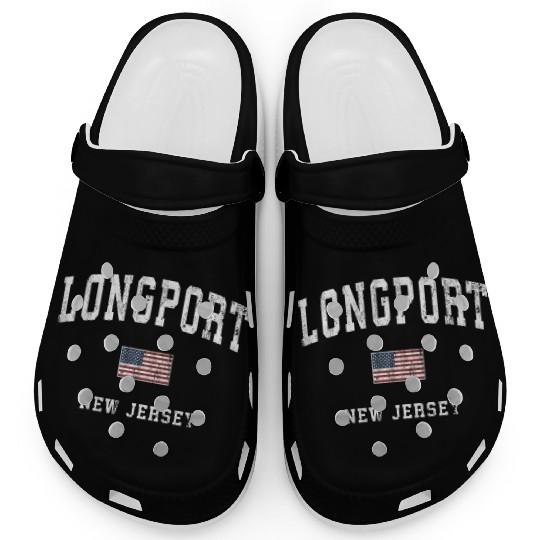 Longport New Jersey Nj American Flag Sports Clogs