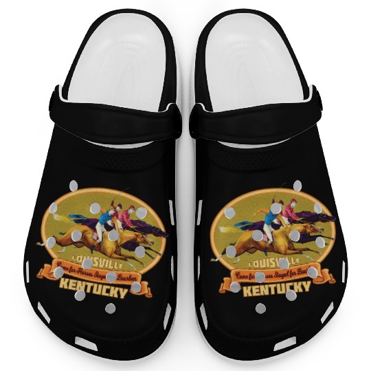 Louisville Kentucky Horse Racing Bourbon Derby Clogs