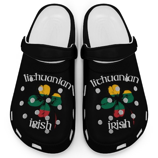 Lithuanian Irish Flag Of Lithuania Shamrock Clogs