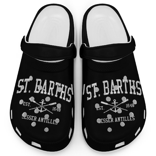 St Barths Crossed Oars Boat Anchor Sports Clogs