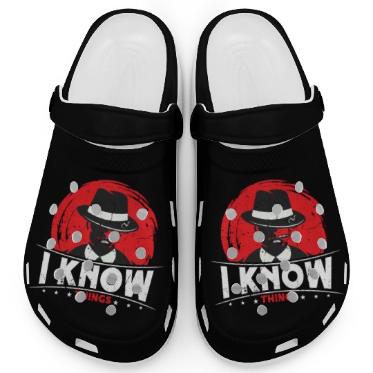 Detective I Know Things Law Enforcement Sheriff Clogs