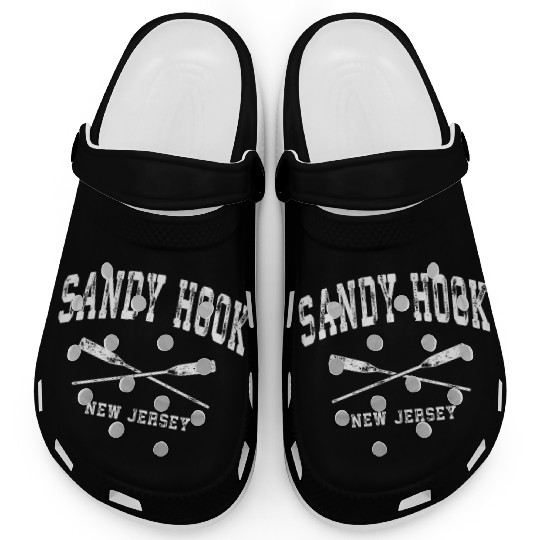 Sandy Hook New Jersey Nautical Crossed Oars Clogs