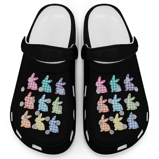 Easters For Plaid Easter Bunny Gingham Clogs