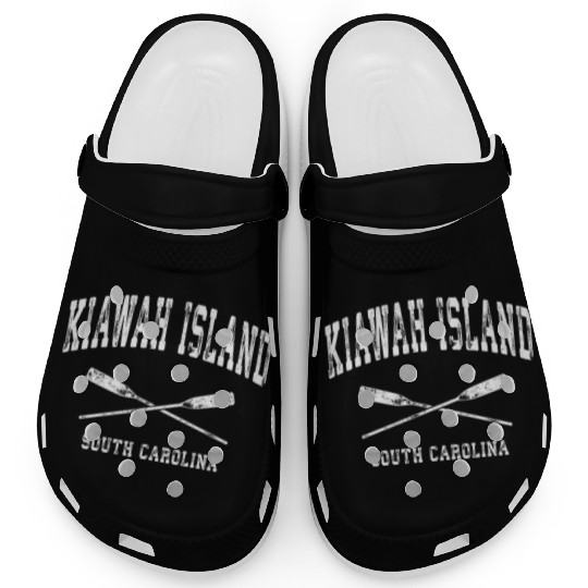 Kiawah Island South Carolina Nautical Crossed Oars Clogs