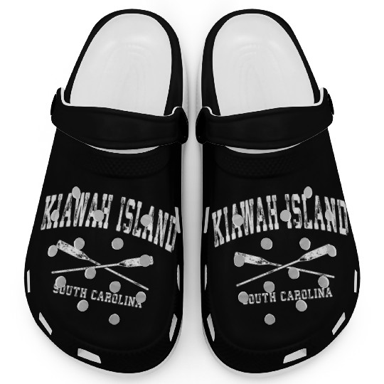 Kiawah Island South Carolina Nautical Crossed Oars Clogs