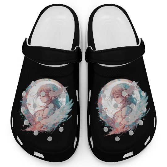 Watercolor Anime Fairy Cute Fairycore Pastel Goth Clogs